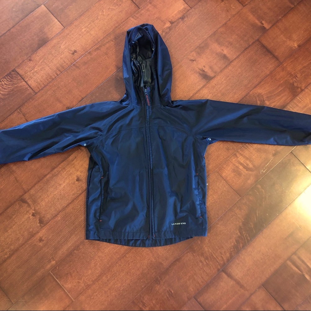 Lands end packable rain jacket size 7